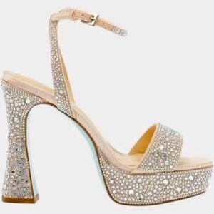 betsy johnson bling platform heels 3/3.5 inches worn once